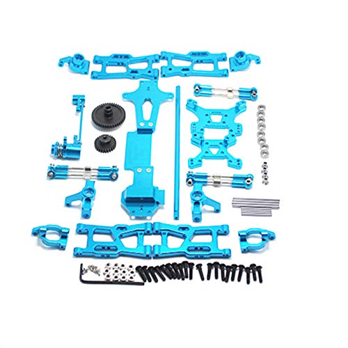 Dasing für 1:14 144001 RC Auto Voll Upgrade Ersatz Teile Metall C Sitz Lenk Becher Schwinge Zentral Antriebswelle, Blau Cover