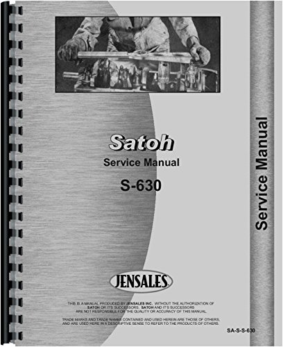 Service Manual Satoh S630 Tractor      Plastic Comb