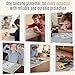 Silicone Placemats for Toddlers & Kids with Angle-Protective Safety Edge – Baby Placemats for Restaurants & Dining Table – Non-Slip & BPA-Free Food Mat – 1.5mm Thick, 18