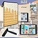 Kuquteed Waffle Cookies Trading Card Binder 4 Pocket 400 Cards Holder Collector Album with 50 Removable Sleeves Toys Gifts for Boys Girls White Ice Cream Sports Game Cards