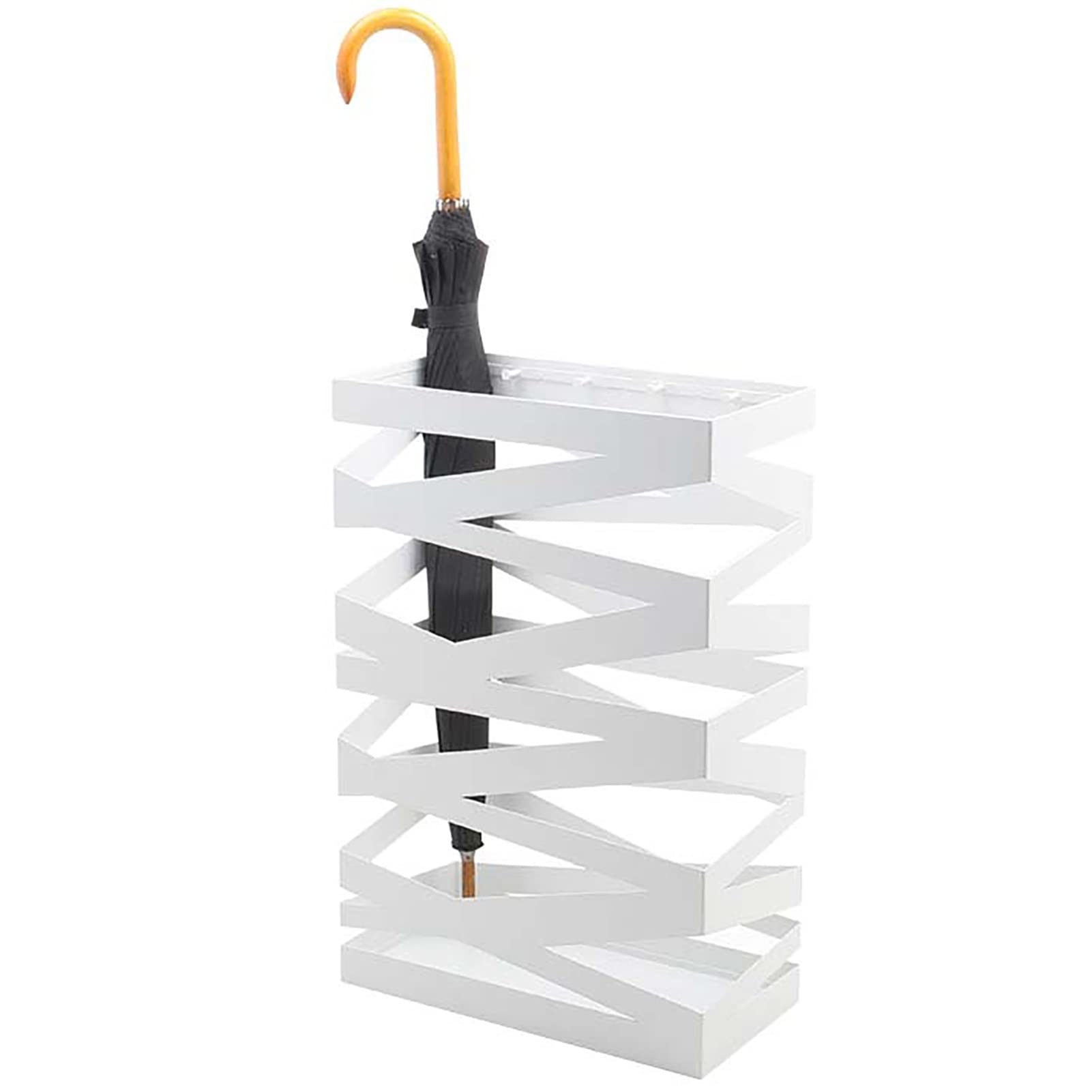 Porte-parapluie en forme de tonneau autoportant et creux pour couloir