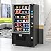 KoolMore KM-VMR-40-BR Snack Vending Machine, Bill Acceptor and Credit Card Reader in Black, 60 Slots/Refrigerated