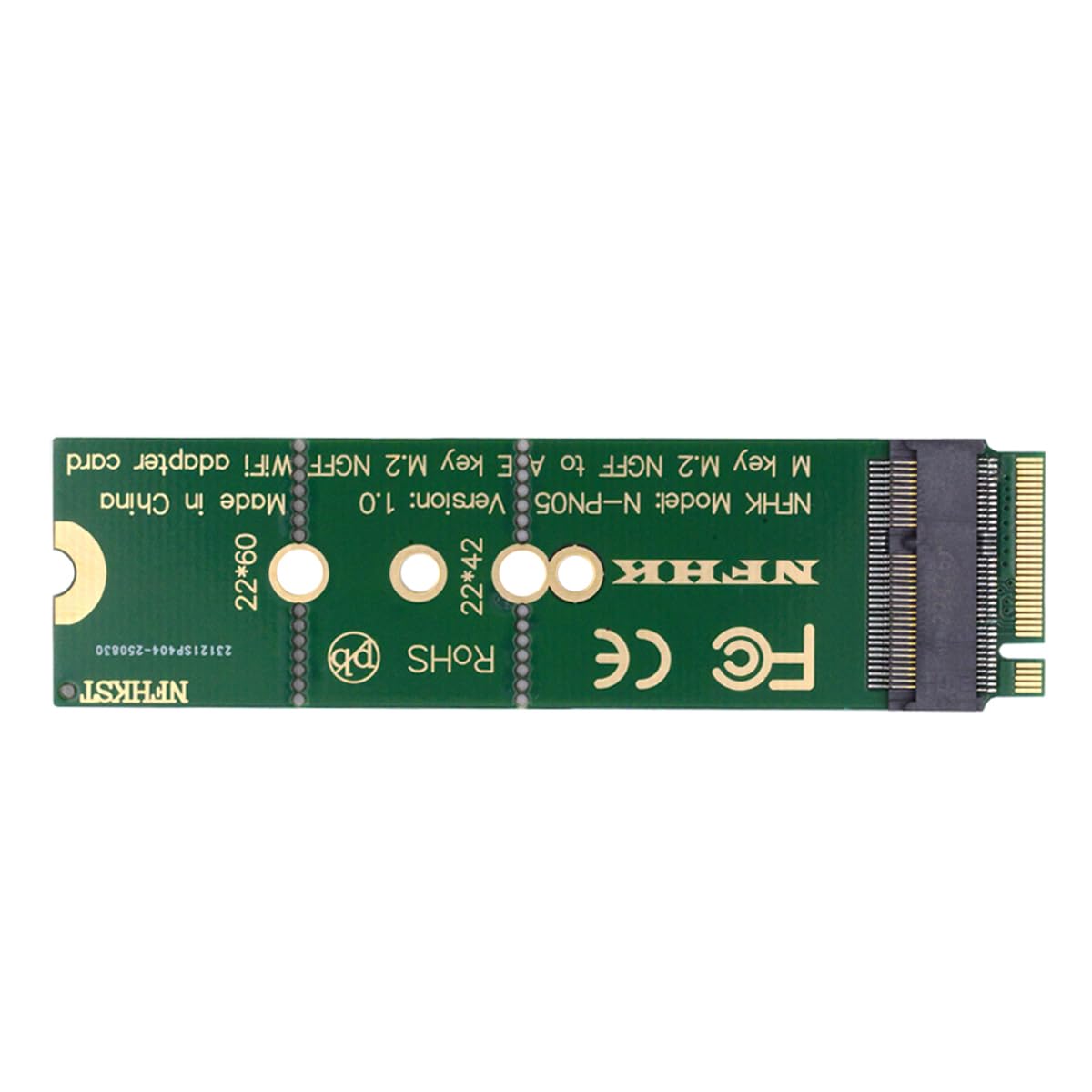 CY Adapter NGFF Key-E WiFi Riser Card Wireless to M.2 NGFF Key-M NVME SSD Adapter Compatible with Wifi6 WIFI7 Networking Card-picture-29