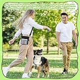 VZXZXE Leckerlitasche für Hunde, Leckerlibeutel für Hunde mit Kotbeutelspender 19*18cm Verstellbarem Bund, Vielseitig Futterbeutel Hundetraining für Spaziergänge, Training, Fütterung, Bauchtasche Hund