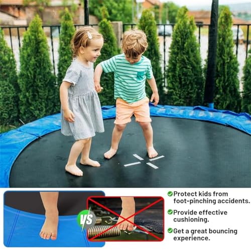 Coussin de sécurité pour trampoline rond - Protection des bords durable - 2