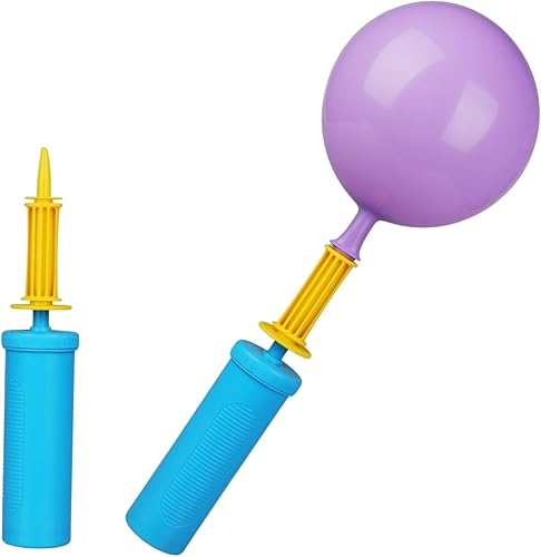 Miniatura 8 de Miliocry Bomba de globo de mano inflador de doble acción bidireccional compresor de bomba de aire para globos paquete de 2