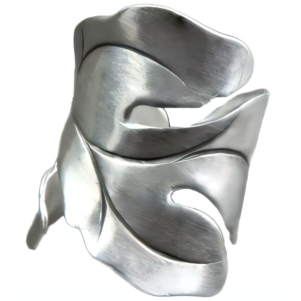 NicoWerkAnillo de plata para mujer de plata de ley 925 – Anillo ancho de estilo vintage – Anillo para mujer – Diseñado en Alemania – Anillo de diseño celta ajustable – Envoltorio de regalo – 190