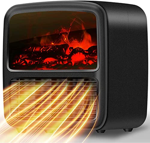 FOLAI Calefactor 1500W,Calefactor Bajo Consumo,Termostato Regulable, ProteccióN Contra Sobrecalentamiento, Sistema Antivuelco,Adecuado Para la Oficina, el Estudio, el Dormitorio Cover