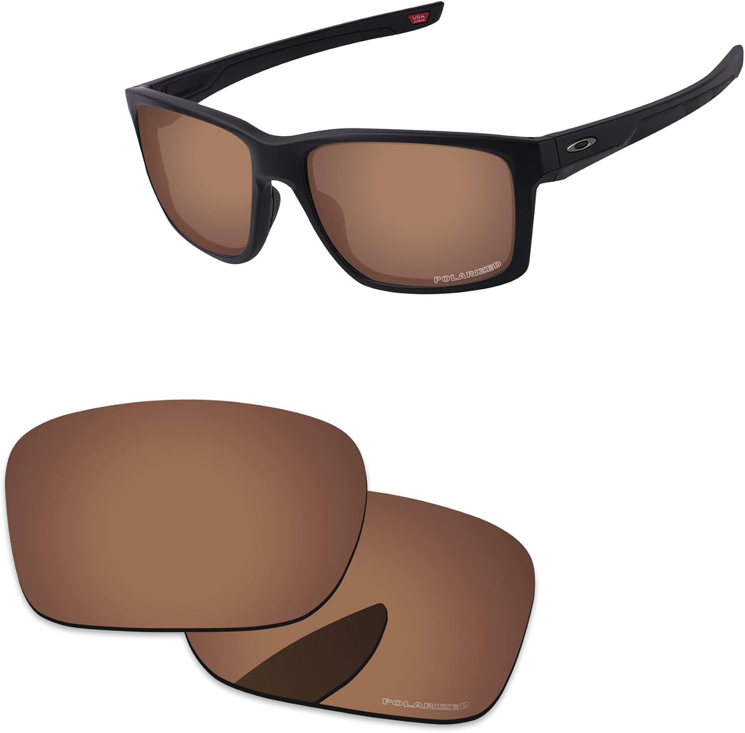 Amazon | PapaViva 偏光 交換レンズ For Oakley Mainlink XL ブルー