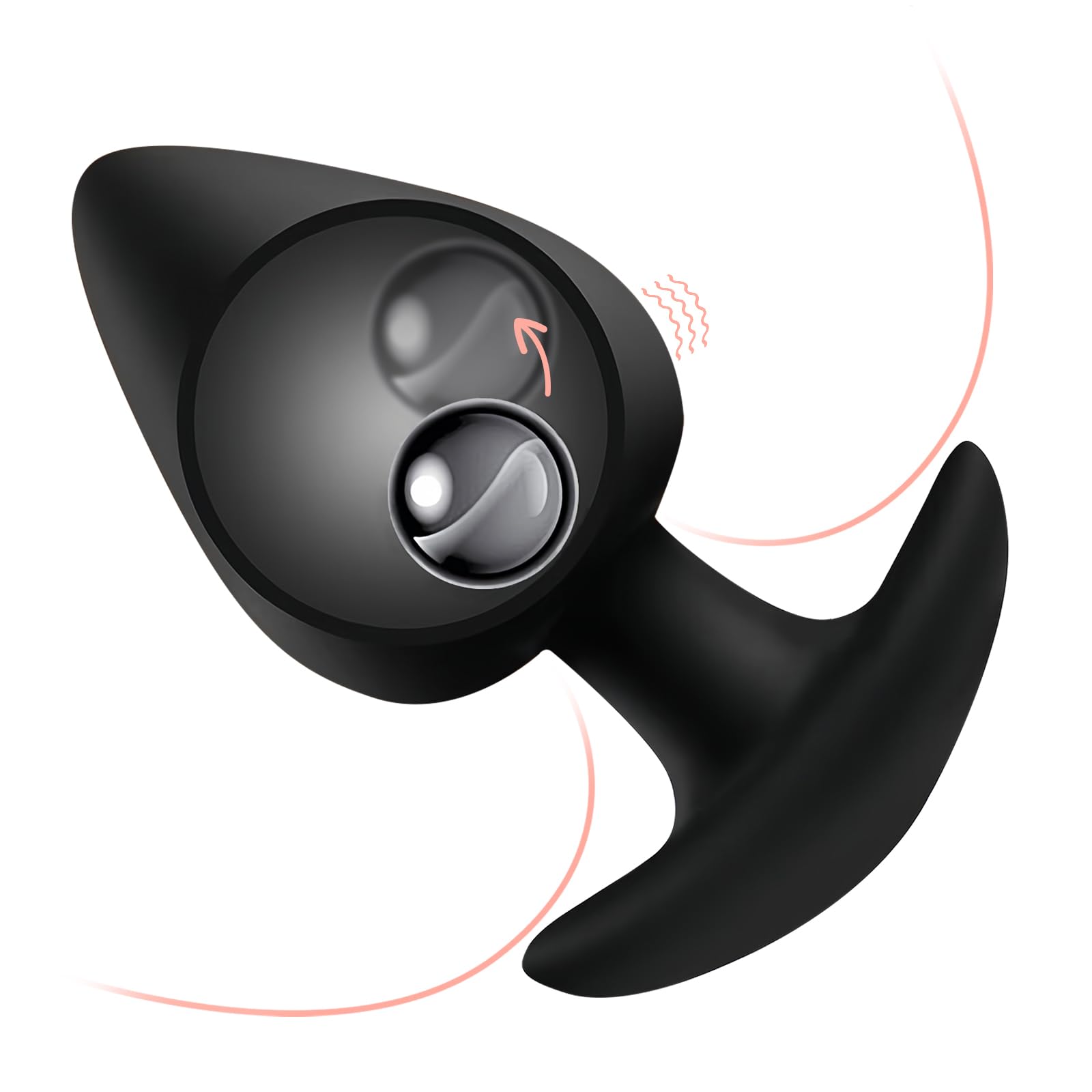Strawberry Shaped Silicone Anal Plug with Roller Ball Inside for Multi-Dimensional Stimulation. Body-Curved disign: Wearable Sex Toy for Discreet Outdoor Pleasure.…