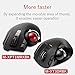 ELECOM EX-G Pro Trackball Mouse, Wired, Wireless, Bluetooth, Thumb Control, 8-Button Function, Ergonomic Design, Optical Gaming Sensor, Smooth Red Ball, Windows11, macOS (M-XPT1MRBK)