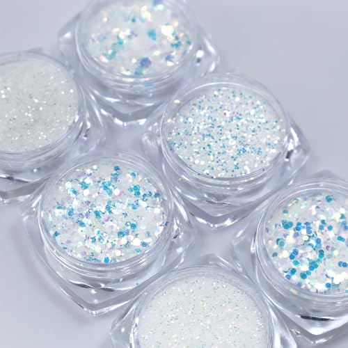 Kit Strass Pó Glitter Encapsulado Flocado Para Unha Decoração (HS-682)