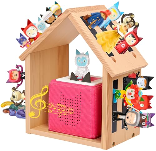 ECHOBUY Estante Tonies Estantería Magnética para Toniebox & Figuras para 15-25 Figuras Tonie Estante de Pared para Tonie para Cajas y Juguetes Tonies