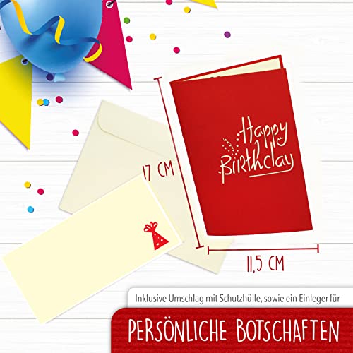 LIN - Pop Up 3D Biglietto di auguri per il 65