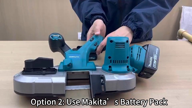 Sega A Nastro Portatile ONEMANA - Taglio Metallo E Legno Con Batteria, LED E 6 Velocità - Foto 13