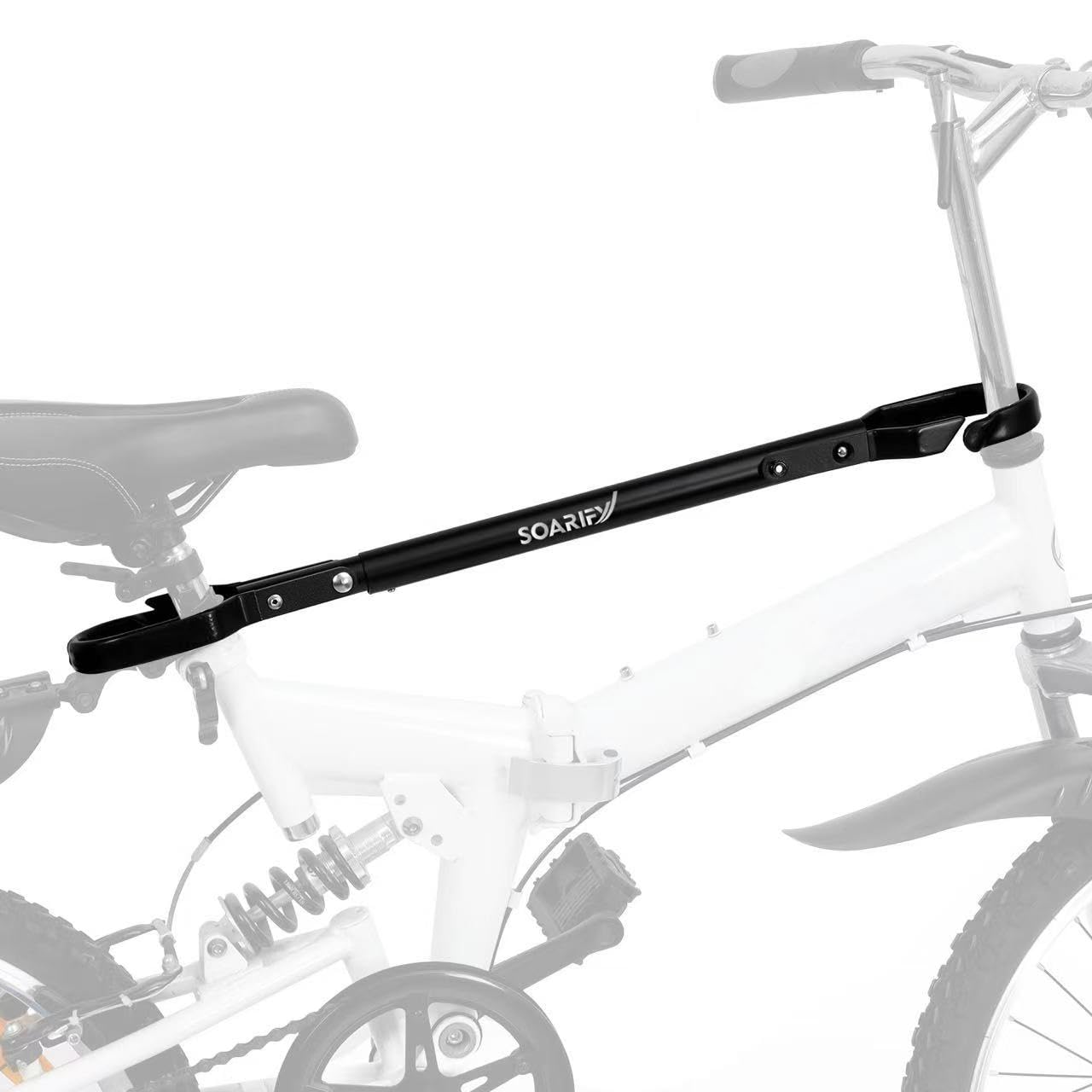 Soarify Universal Bike Crossbar Adapter for Racks – Adjustable Frame Tube Bar for 14” to 28” Bikes Fits Step-Through, Full Suspension & Kids Bikes