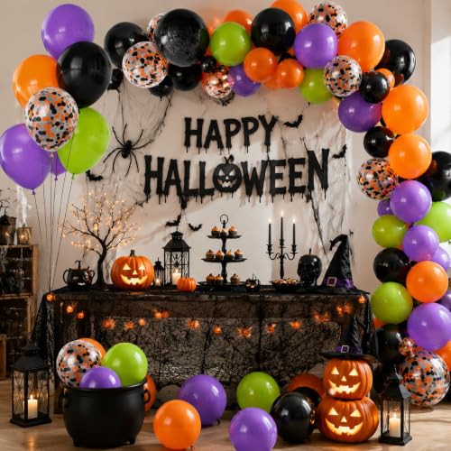 Image of Hiquaty 60pcs 12 Inch Halloween Balloons for Halloween Party Decorations