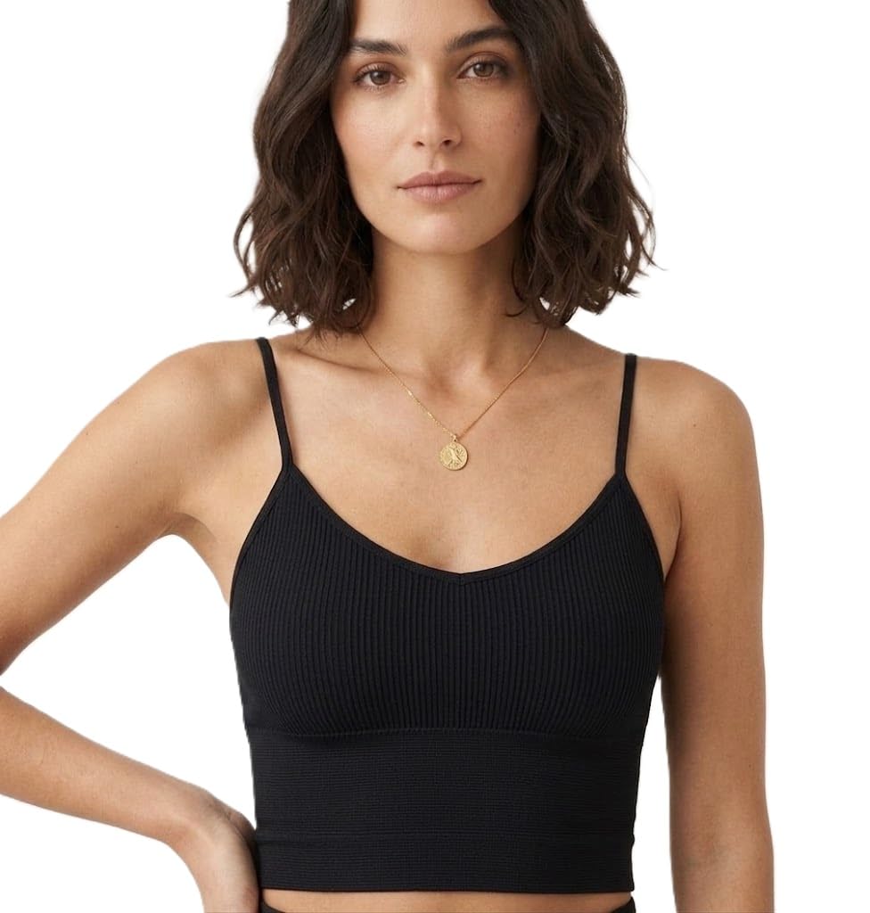 alexvyan X-Small Short Black Lightly Padded Soft Sleeveless V Neckline Semi Ribbed Tank Top Womens Slips Underwear Tops Undershirt for Women Cami Top Vest - Soft Spaghetti Strap Camisole-picture-55