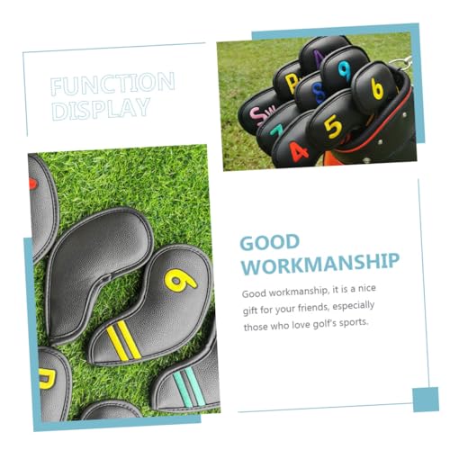 Housses de clubs de golf Cabilock : lot de 9 protections de putter et fers légères - 3