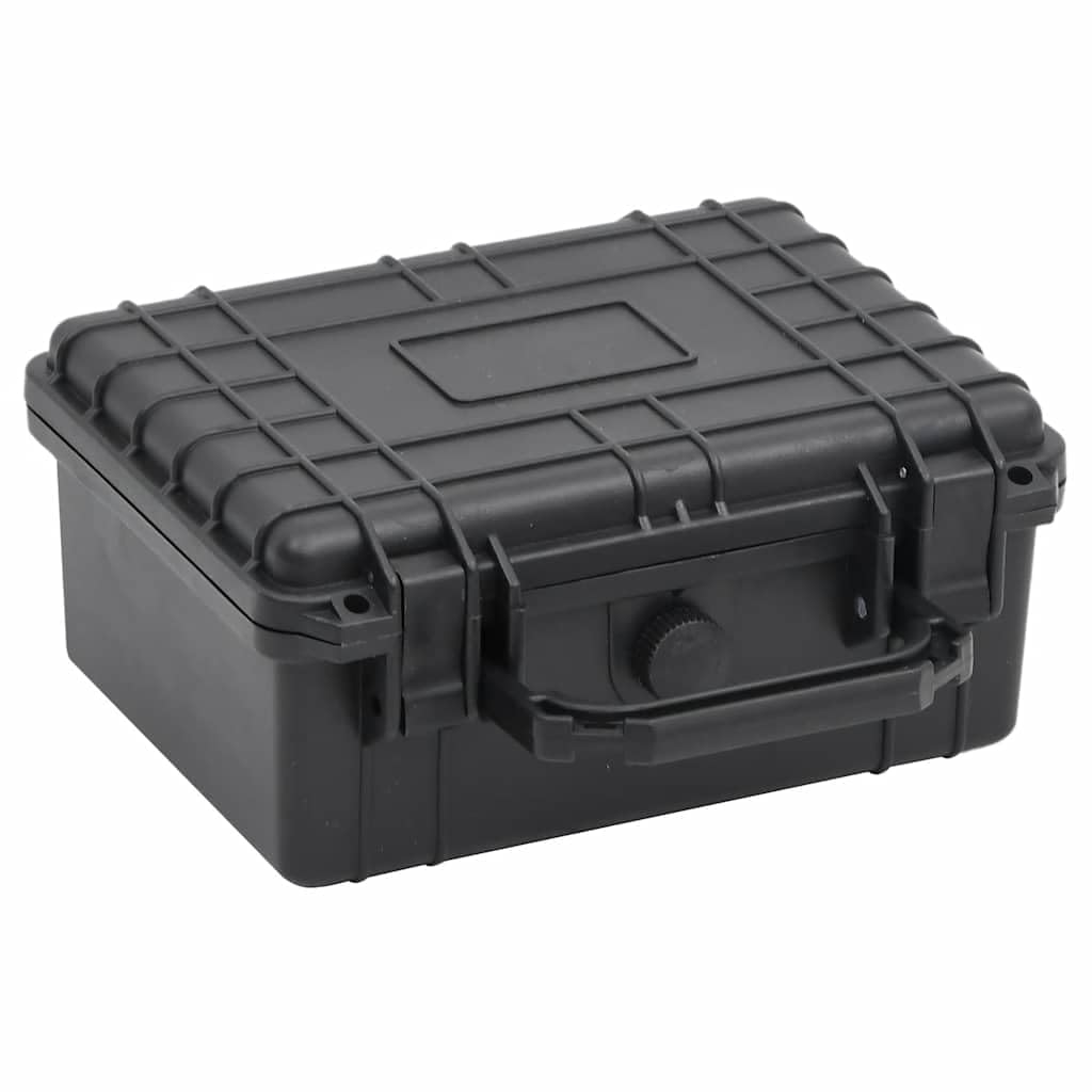 vidaXL Black Portable Flight Case closed