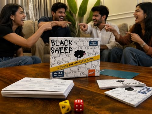 Image of Black Sheep - Secret Word Party Game for Kids & Adults | Social Deduction, Bluffing & Hidden Identity Family Board Game for Game Night | Who is The Imposter?