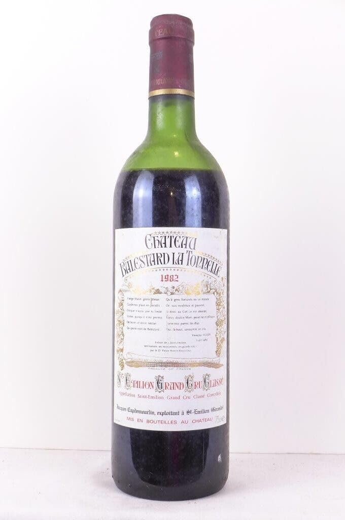 saint-émilion château balestard la tonnelle grand cru classé (niveau bas) rouge 1982 - bordeaux