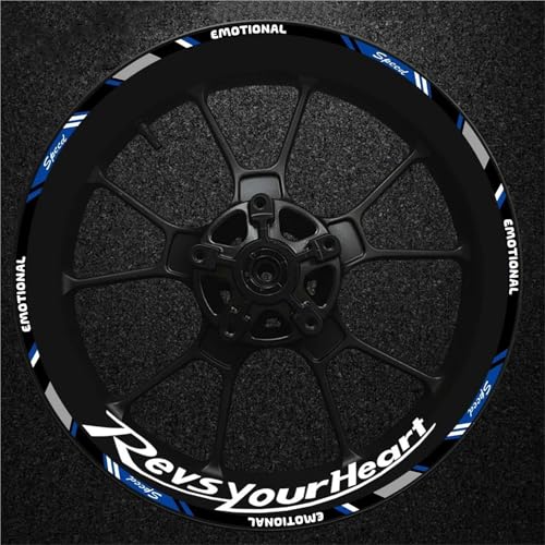 Aufkleber Motorrad Felgenaufkleber Für Yamaha FJR1300 FJR 1300 FJR-1300 – Reflektierende Streifen Für Felgen Und Naben Wetterfeste Felgenaufkleber(Farbe 2)