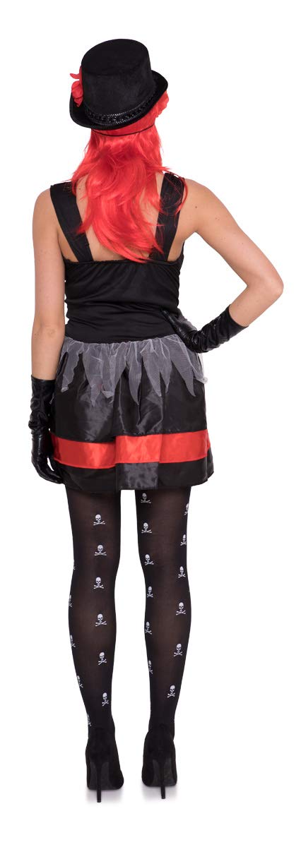 Folat 63332 Day of The Dead Women Dress (Large/X-Large), Black, L-XL - Image 3