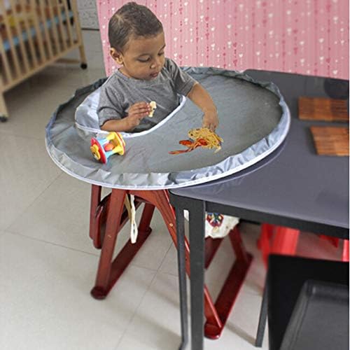 m·kvfa New Baby Dinner Mat Cover Waterproof Highchair Bumper Pad Place Mat to Protect Carpet or Floor