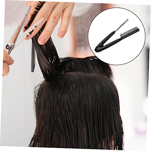 MERRYHAPY 2 piezas Peine alisador de cabello con forma, cepillo para peinado con calor, para alisado rápido, peine portátil para uso en el hogar miniatura 2