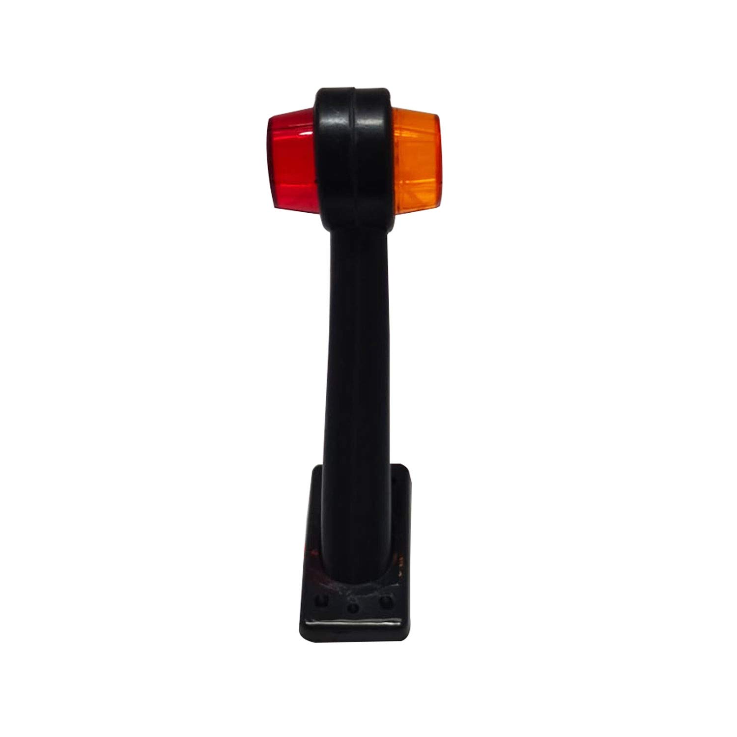 APSMOTIV Lite Green 6 SMD Feu de position latéral en caoutchouc rouge/ambre 24 V Compatible pour camion caravane Kenworth Peterbilt Freightliner Western Star Trucks Semi