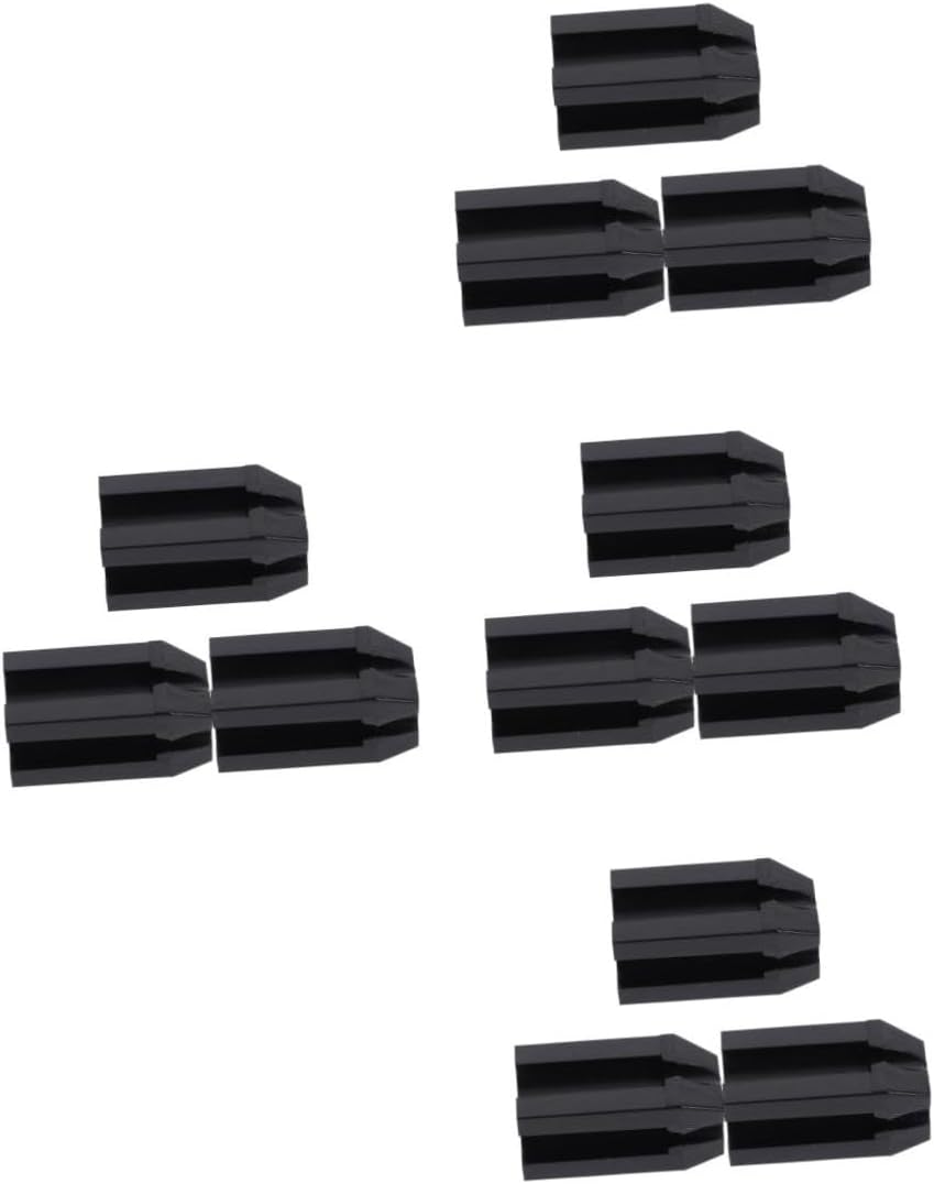 VICASKY 12pcs Makeup Pencil Sharpener Dual Cosmetic Sharpeners for Eyebrow Eyeliner and Lip Pencils Detachable Lid for Less Blades Essential Makeup Accessories Black