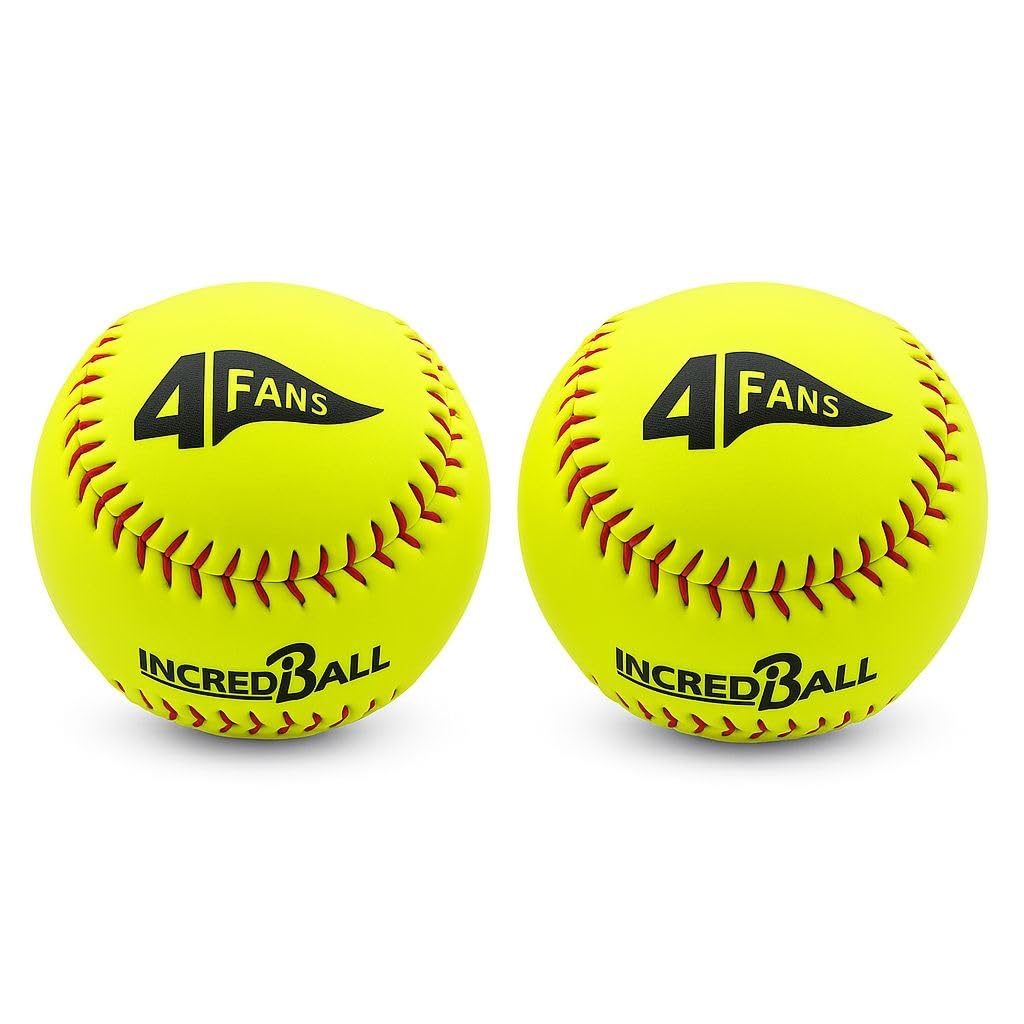 Genérico Pelotas de Softball 4fan - Pack de 12 Unidades - Alto Rendimiento para Entrenamiento y Juego - Resistencia Profesional - Uso Interior y Exterior