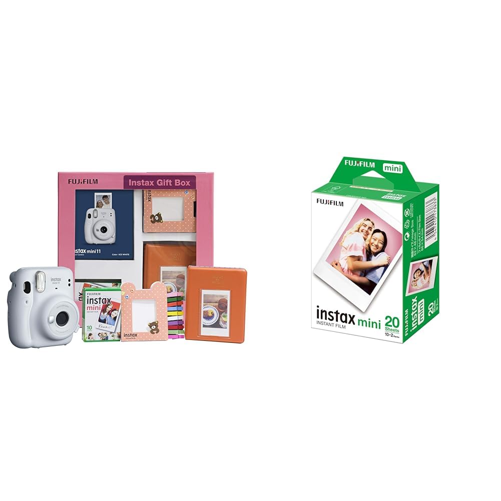 Fujifilm Instax Mini 11 Instant Camera (Ice White) Gift Box with 10 Shots-image-38