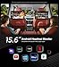 15.6inch Android 13 Headrest Monitor Car TV Touchscreen Entertainment System for Backseat,Support Phone Wireless Mirroring Sync Screen HDMI Bluetooth USB SD 4K Video Playback (2G+32G(2PCS))