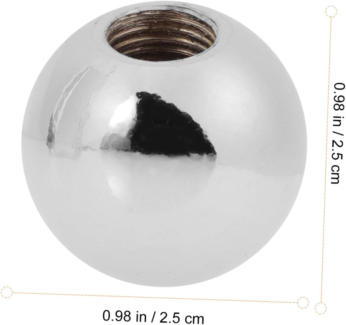 6pcs Ball Finial Lamp Cap Replacement for Lampshade Holder Finial Decor for Ceiling Light