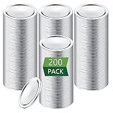 200-Count,[Wide Mouth] Canning Lids for Ball, Kerr Jars - Split-Type Metal Mason Jar Lids for Cannin