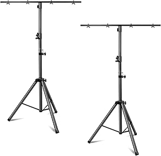 DJ Lights Stand 2 Pack, Heavy Duty DJ Stand, Portable Par Can Tripod Stage Light Stand Adjustable Height 41-95 Inch, DJ Lighting T Bar Suitable for Stages, Bar, Banquet, Party