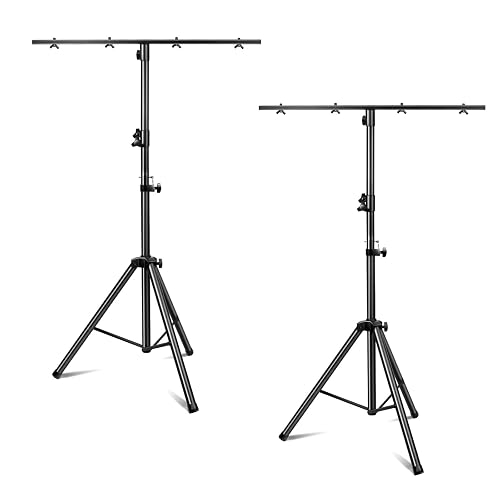 DJ Lights Stand 2 Pack, Heavy Duty DJ Stand, Portable