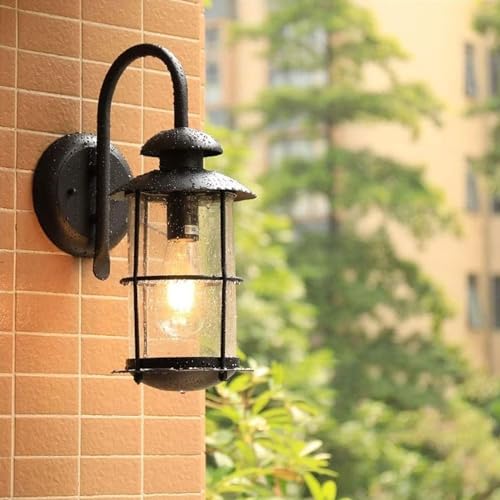 Applique extérieure étanche E27 lanterne rétro câblée pour jardin et terrasse