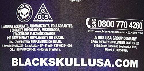L-Arginine - 300G Limão - Black Skull, Black Skull