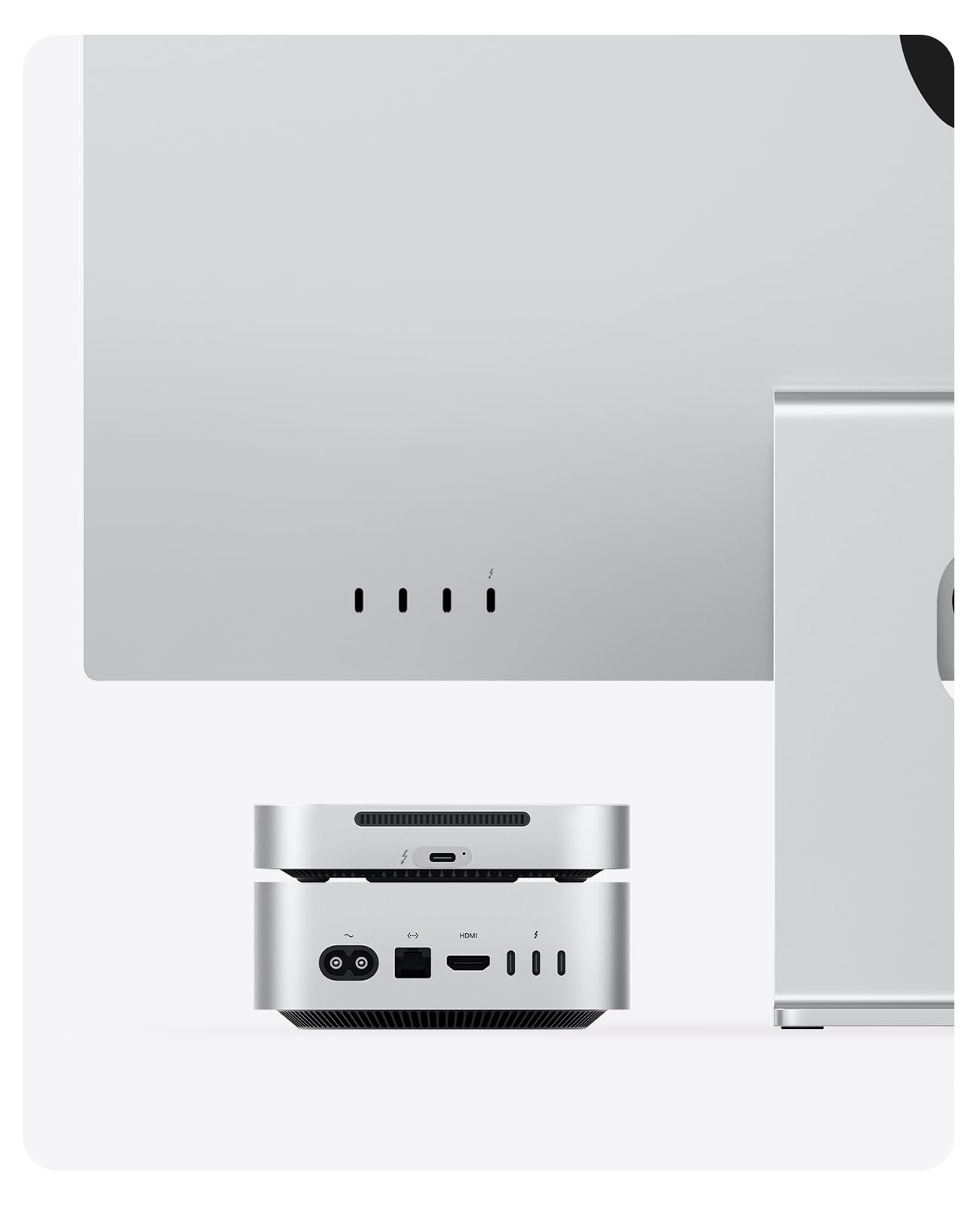 ORICO MiniMate 1TB Extreme SSD, 80Gbps Portable SSD passend für Mac mini M4/M4 Pro Kompatibel mit Thunderbolt 5/4/USB4, Aluminiumlegierung, Silber M4T5