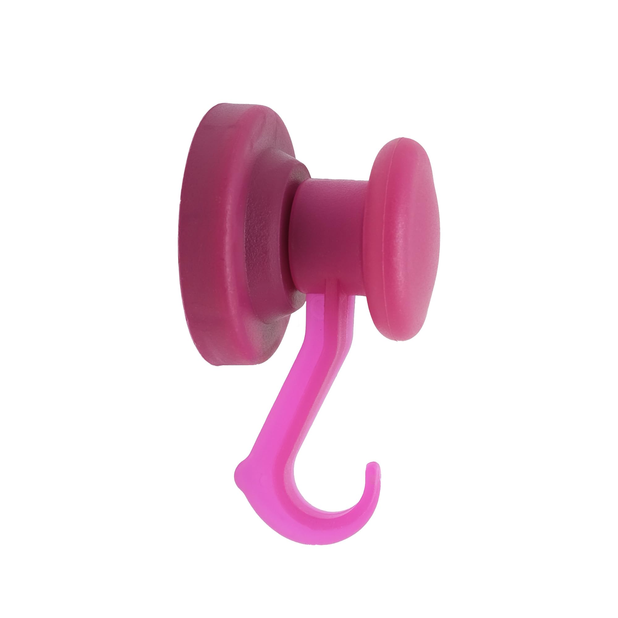Magnet Expert 43mm Diámetro De Goma Recubierto De Imán De Neodimio Con Gancho Giratorio-púrpura (paquete De 40)