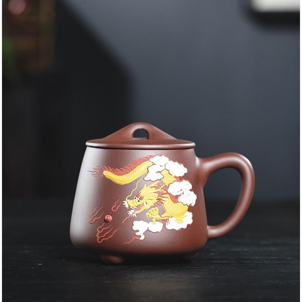 Matcha kubki 500 ml fioletowy piasek kubek malowany kubek do herbaty zestaw do herbaty biuro pokrywa kubek męski duża pojemność z uchwytem kubek do parzenia herbaty zestaw do herbaty zaparzacz
