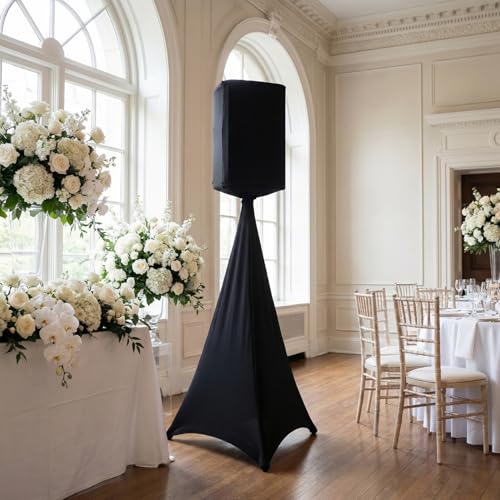 Cache câbles pour enceinte noir en coton extensible de qualité studio - 7