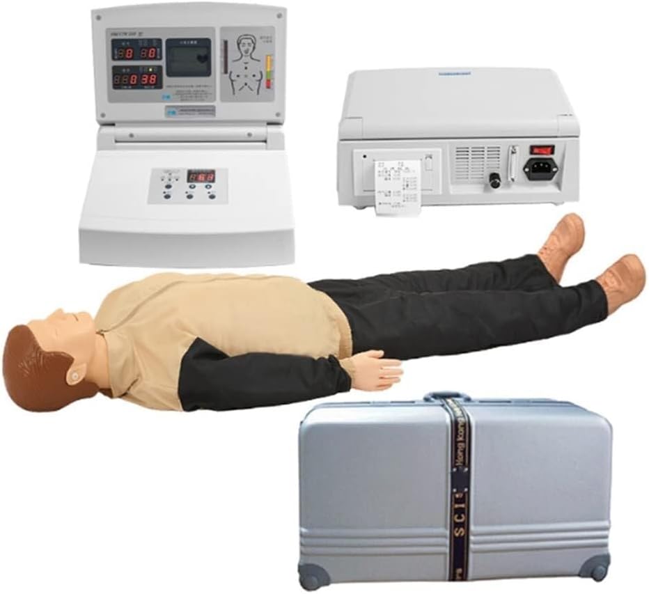 Manikin with Feedback Monitor, Adult CPR Training, Suitable for Medical Training Teaching Supplies