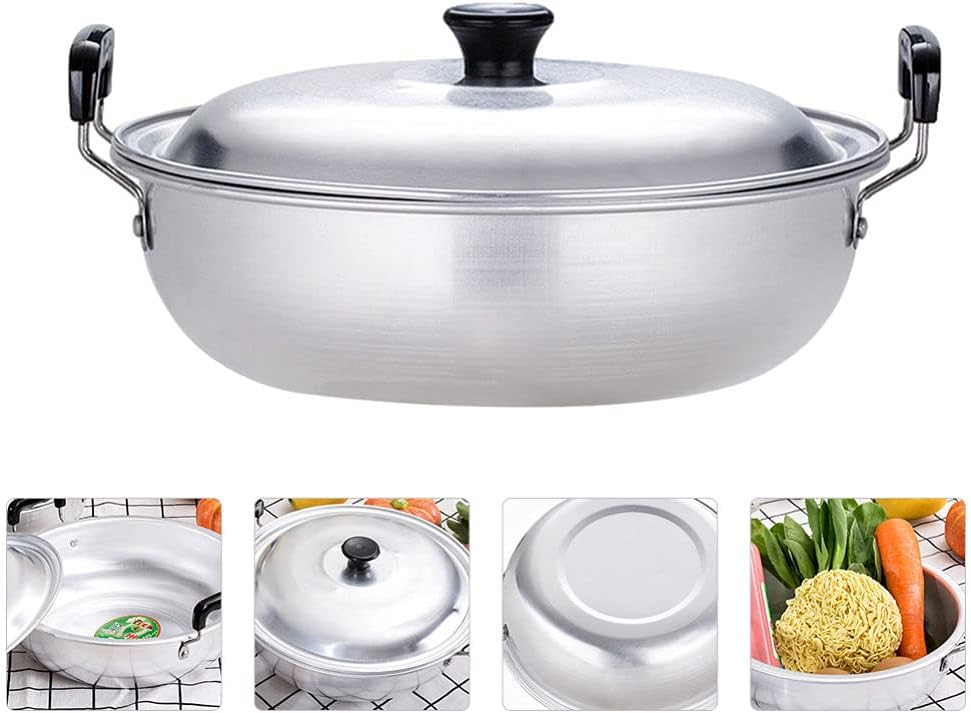Cabilock Aluminum Steam Pot Nonstick Steamer Saucepot Boiler Thicken Cookware for Home Kitchen Restaurant : Home & Kitchen