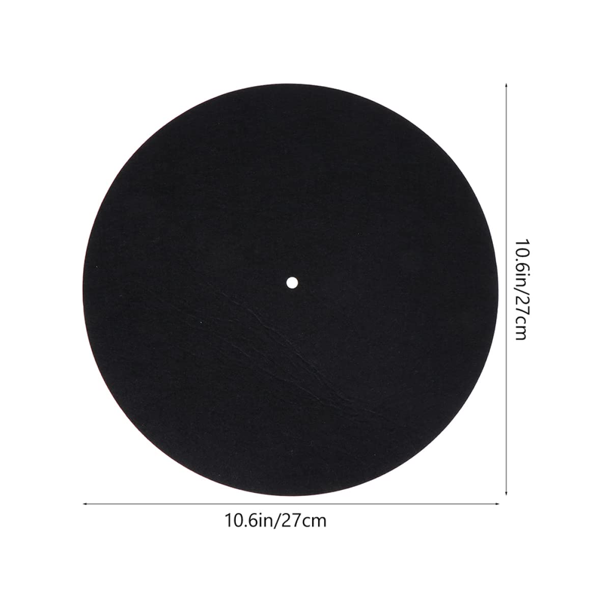 TEHAUX 4Pcs Disc Protective Mat Static Vinyl Record Mats for Turntables Thickness Durable Felt Material to Reduce Vibration and Increase Adhesion