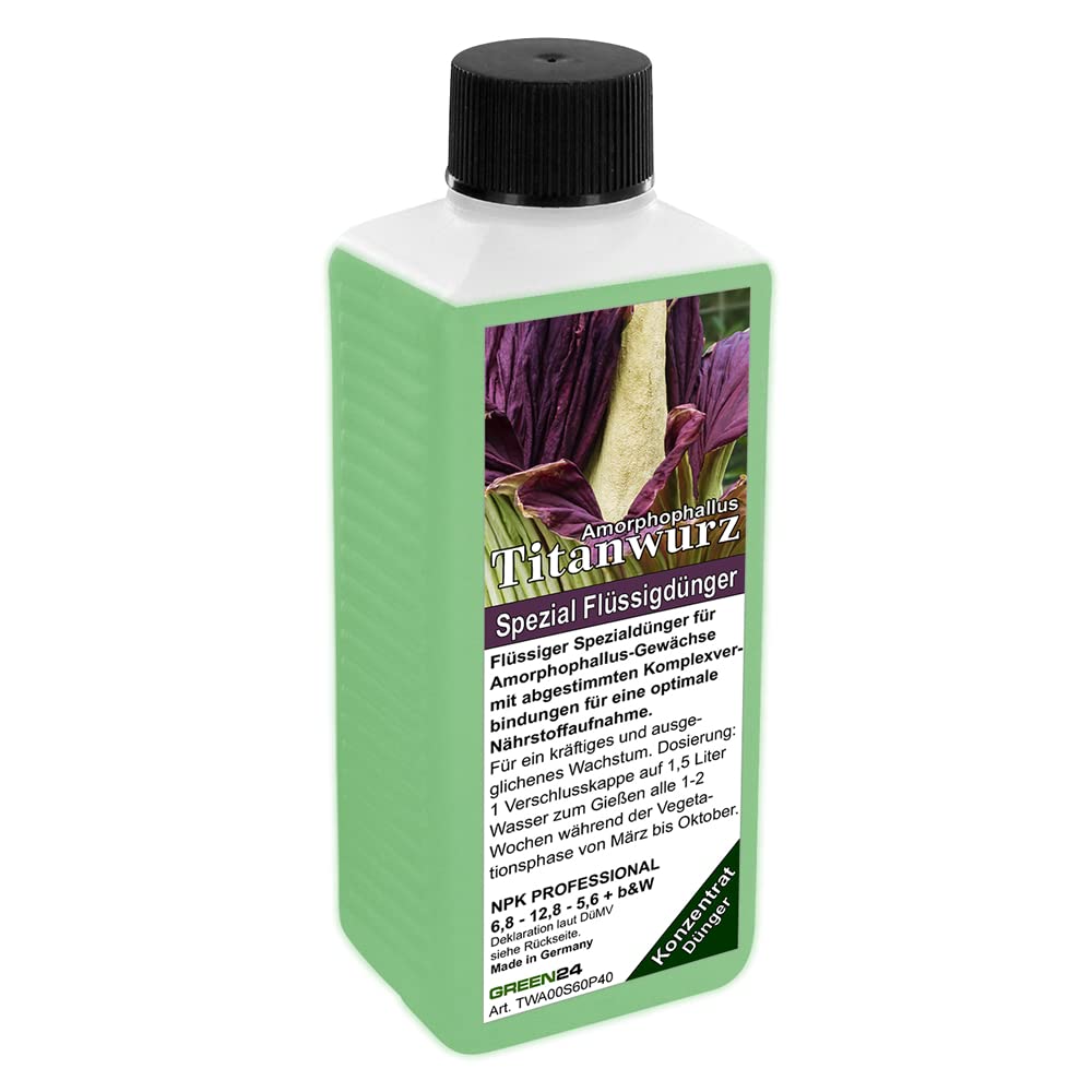 GREEN24 Amorphophallus Liquid Fertilizer NPK for Titan Arum Konjac, Dracunculus, Typhonium - Aroideae