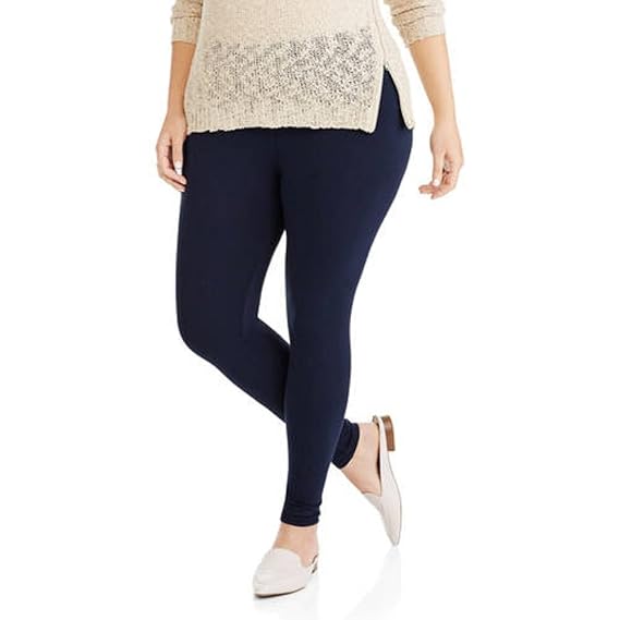 Essential Knit Leggings (1X, Dark Navy 
